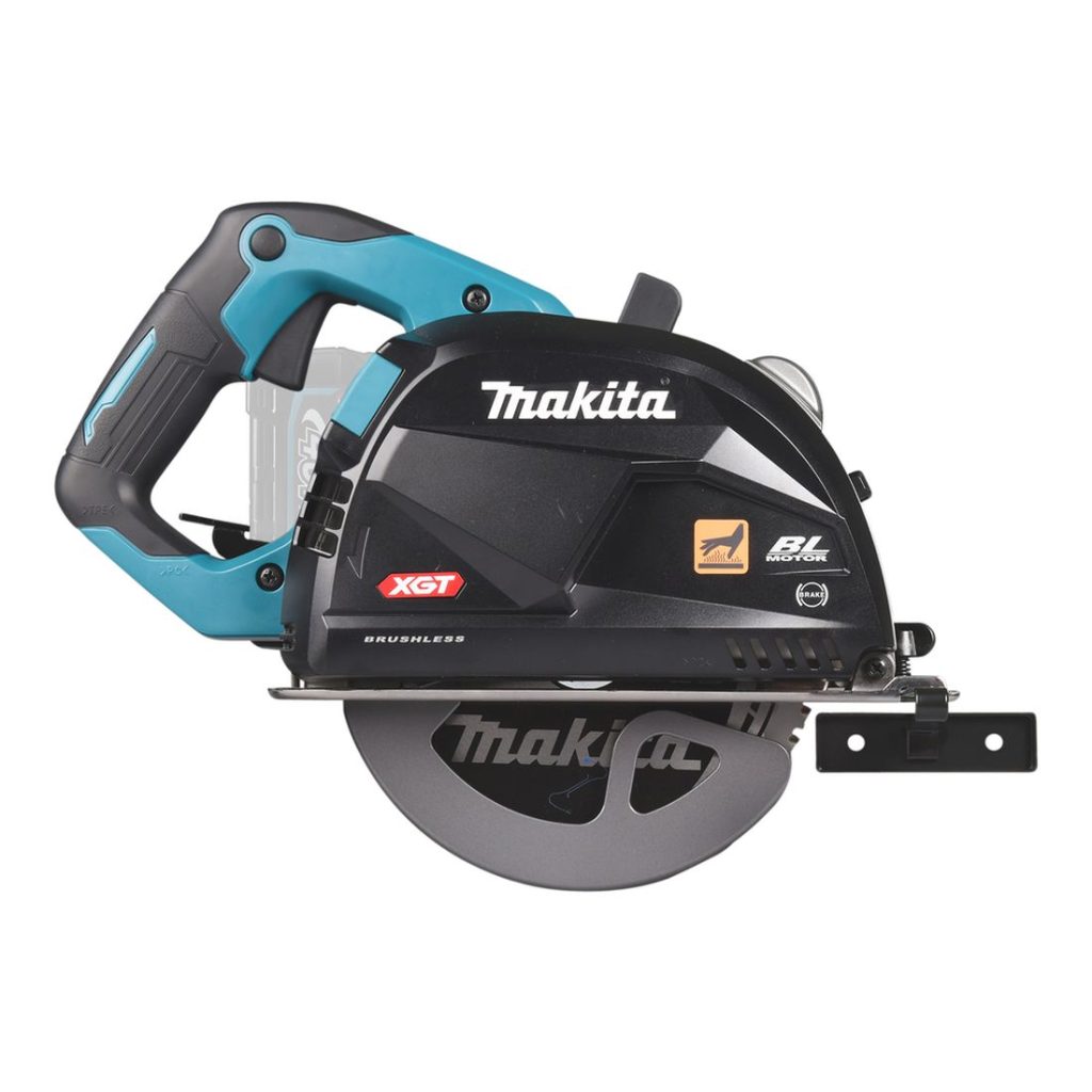 MAKITA Metallipyörösaha XGT. Kuvassa metallipyörösaha oikealta sivustapäin.