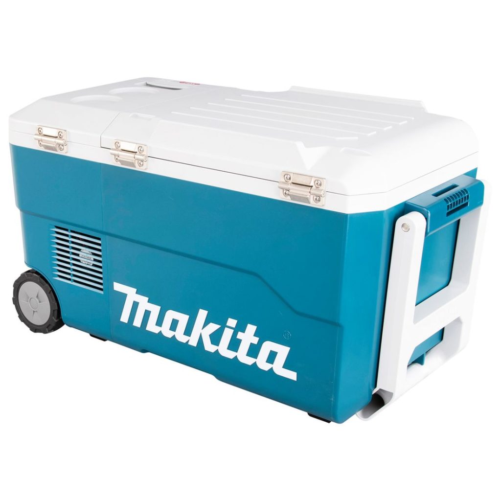 MAKITA Kylmä-/lämpölaukku XGT/LXT. Kuvassa kylmä-/lämpölaukku vasemmalta etuviistosta.