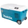 MAKITA Kylmä-/lämpölaukku XGT/LXT. Kuvassa kylmä-/lämpölaukku vasemmalta takaviistosta.