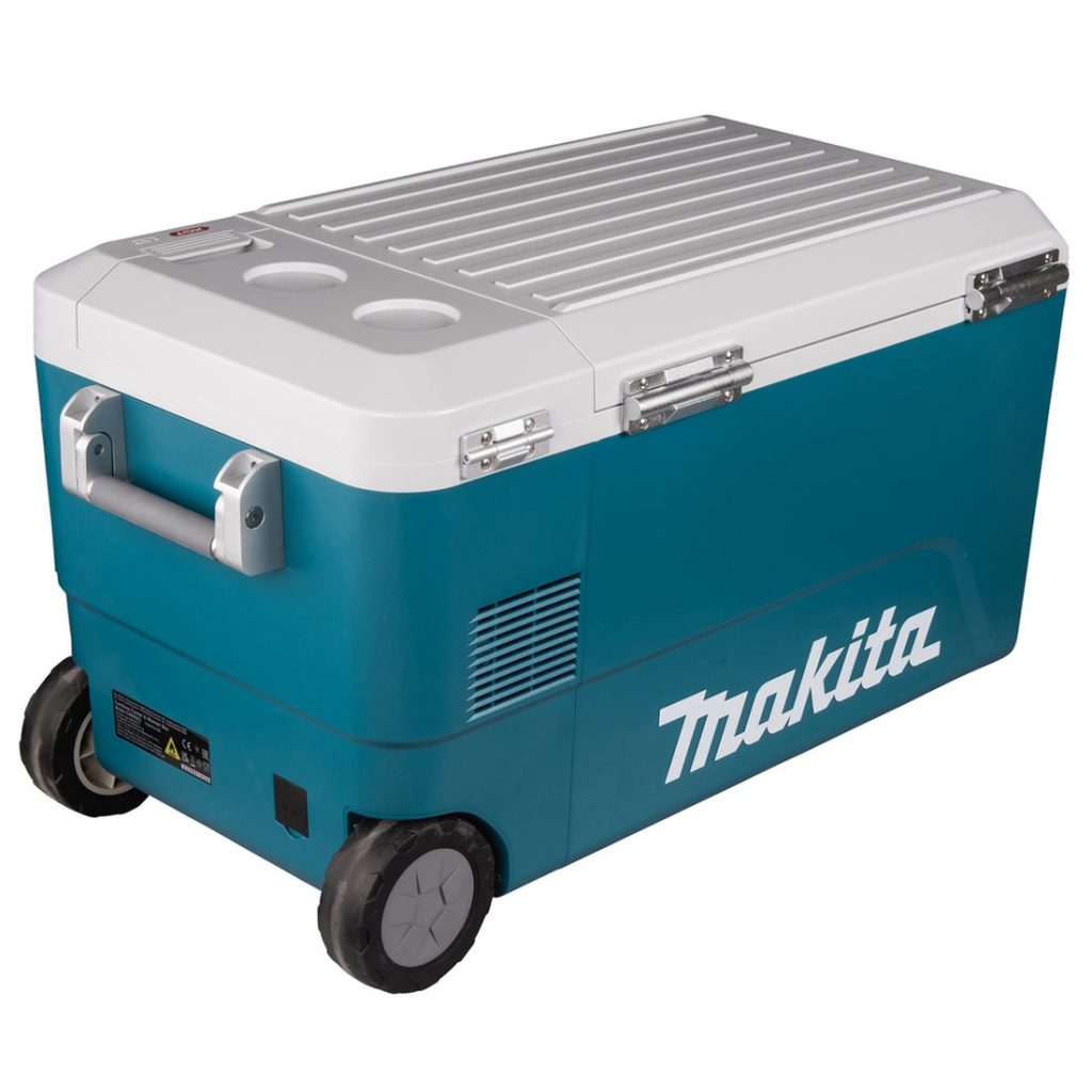 MAKITA Kylmä-/lämpölaukku XGT/LXT. Kuvassa kylmä-/lämpölaukku oikealta takaviistosta.