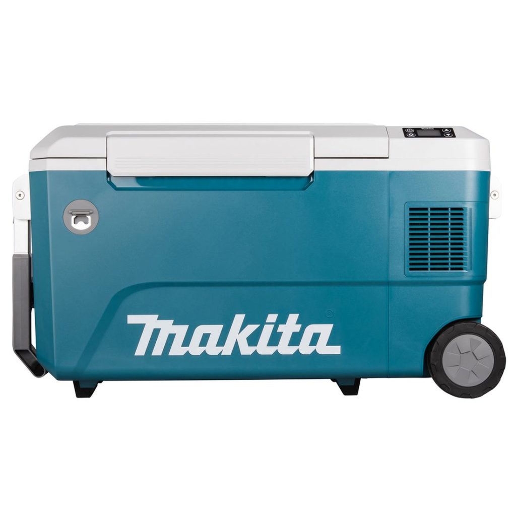 MAKITA Kylmä-/lämpölaukku XGT/LXT. Kuvassa kylmä-/lämpölaukku vasemmalta sivustapäin.