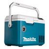 MAKITA Kylmä-/lämpölaukku XGT/LXT 12V. Kuvassa kylmä-/lämpölaukku vasemmalta etuviistosta.