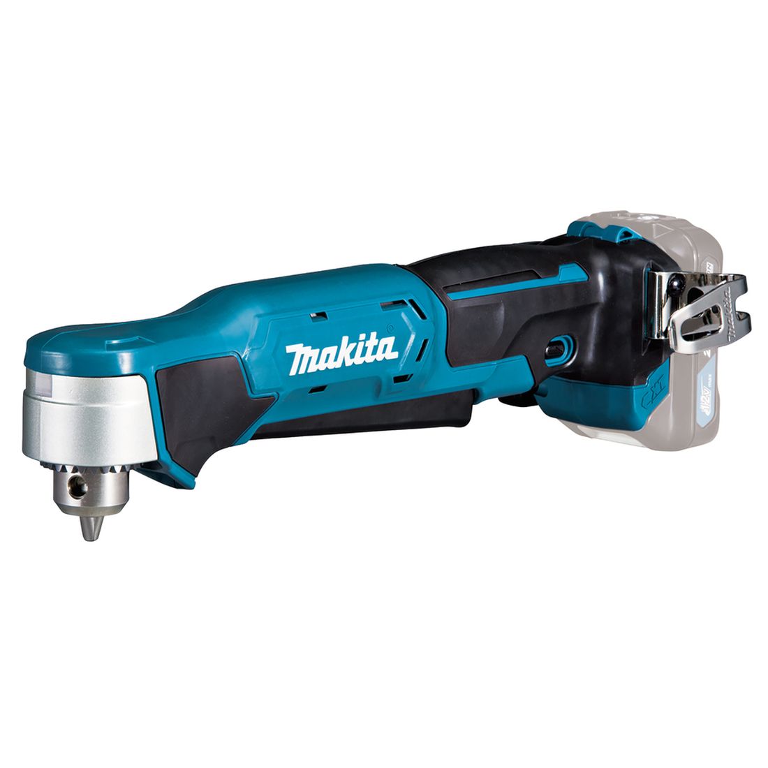MAKITA Kulmaporakone CXT. Kuvassa kulmaporakone oikealta etuviistosta.