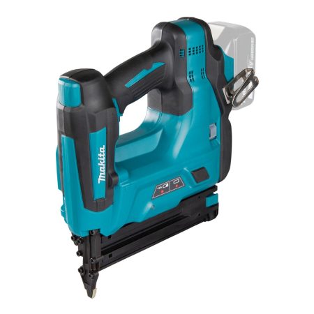 MAKITA Viimeistelynaulain LXT. Kuvassa viimeistelynaulain oikealta etuyläviistosta.