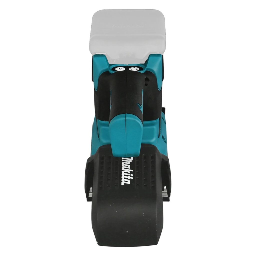 MAKITA Tasohiomakone LXT. Kuvassa Tasohiomakone LXT takaapäin.
