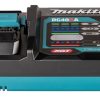MAKITA Latauslaite DC40RA XGT. Kuvassa Latauslaite DC40RA XGT edestäpäin.