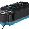 MAKITA Latauslaite DC40RB XGT. Kuvassa Latauslaite DC40RB XGT vasemmalta takayläviistosta.