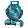 MAKITA Tuuletin LXT. Kuvassa Tuuletin LXT oikealta etuyläviistosta.