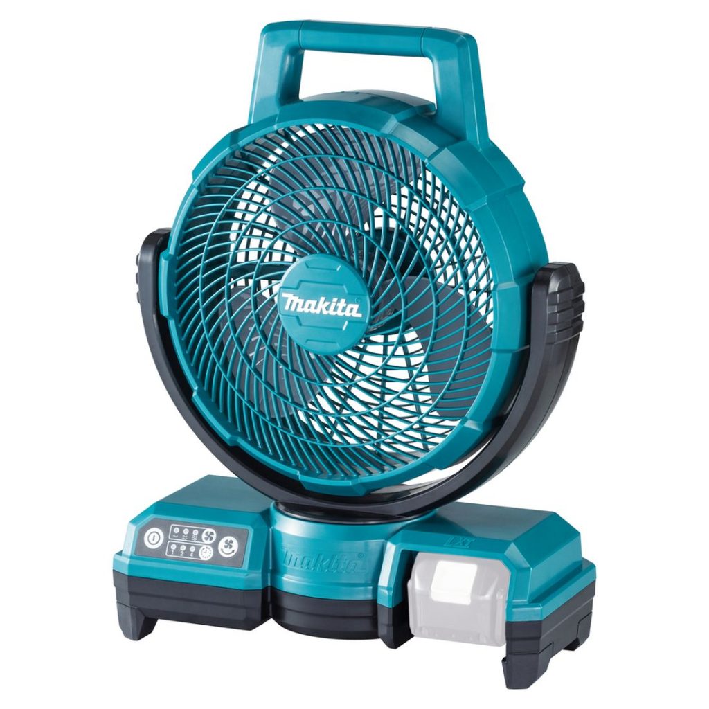 MAKITA Tuuletin LXT. Kuvassa Tuuletin LXT oikealta etuyläviistosta.