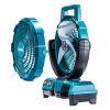 MAKITA Tuuletin LXT. Kuvassa Tuuletin LXT oikealta etuyläviistosta etuosa irrotettuna.