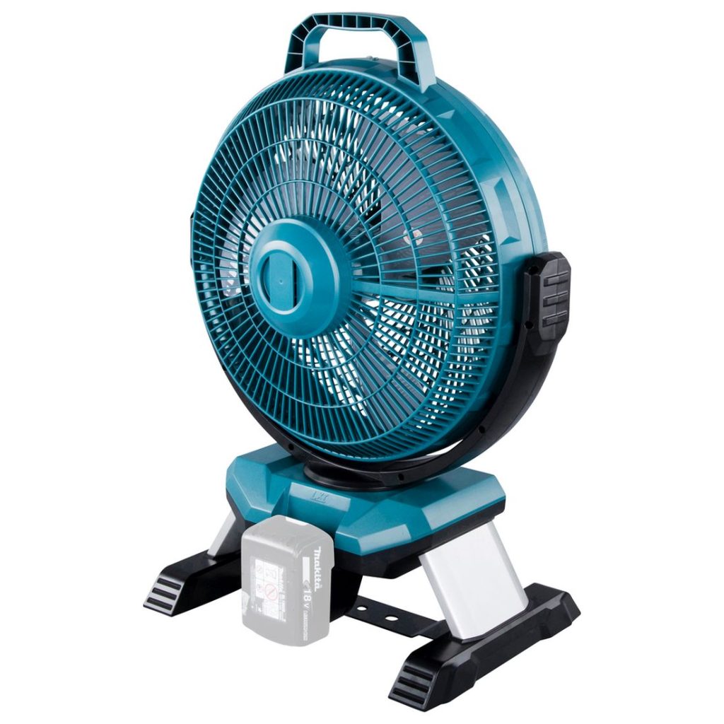 MAKITA Tuuletin LXT. Kuvassa Tuuletin LXT oikealta takayläviistosta.