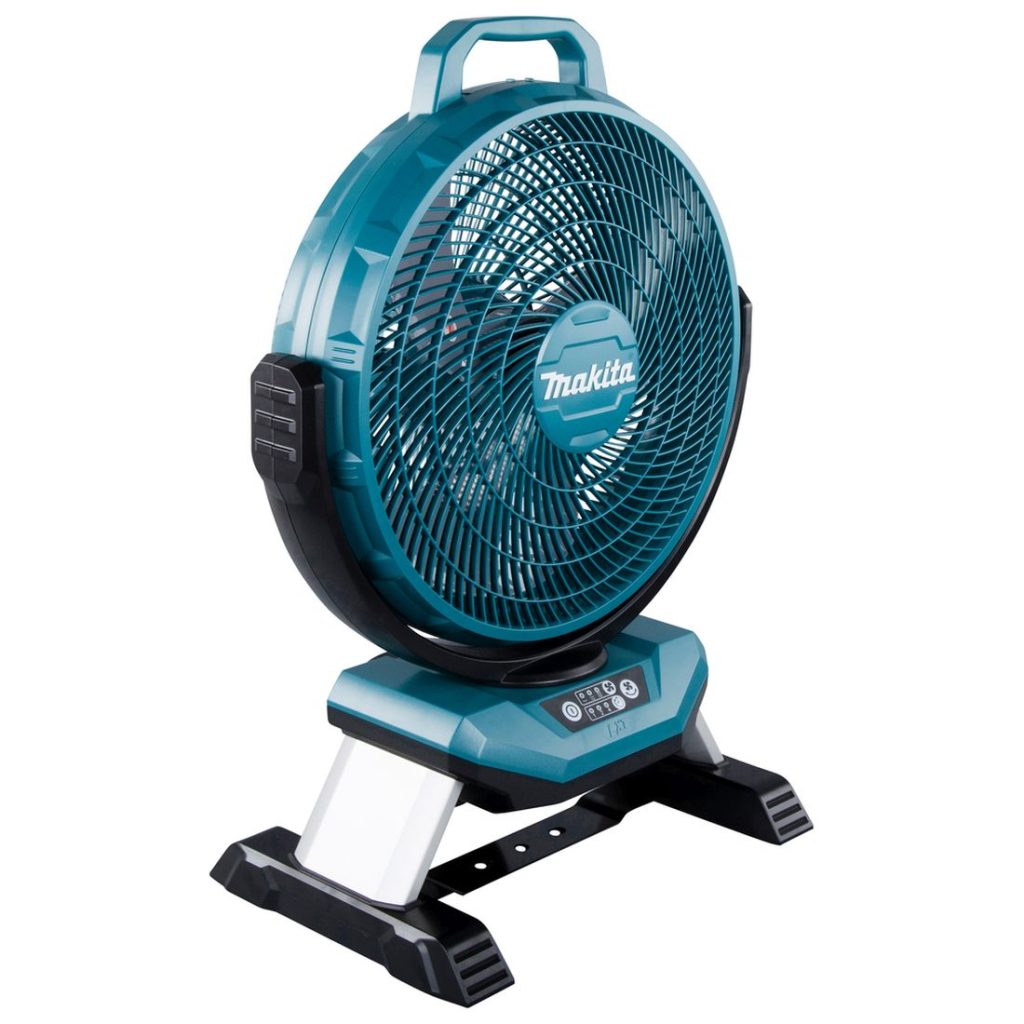 MAKITA Tuuletin LXT. Kuvassa Tuuletin LXT vasemmalta etuyläviistosta.