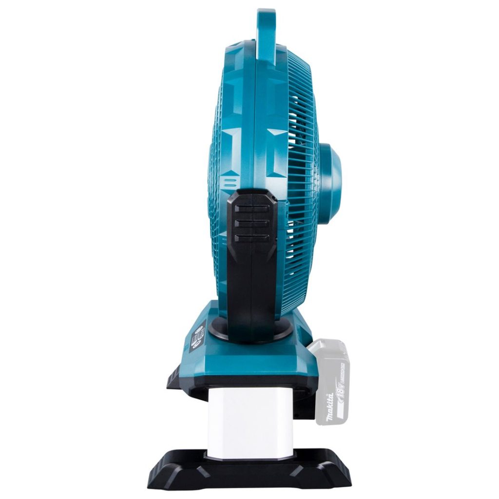 MAKITA Tuuletin LXT. Kuvassa Tuuletin LXT vasemmalta sivustapäin.