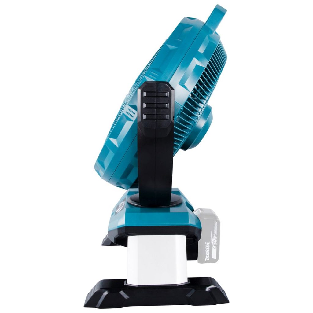 MAKITA Tuuletin LXT. Kuvassa Tuuletin LXT vasemmalta sivustapäin.