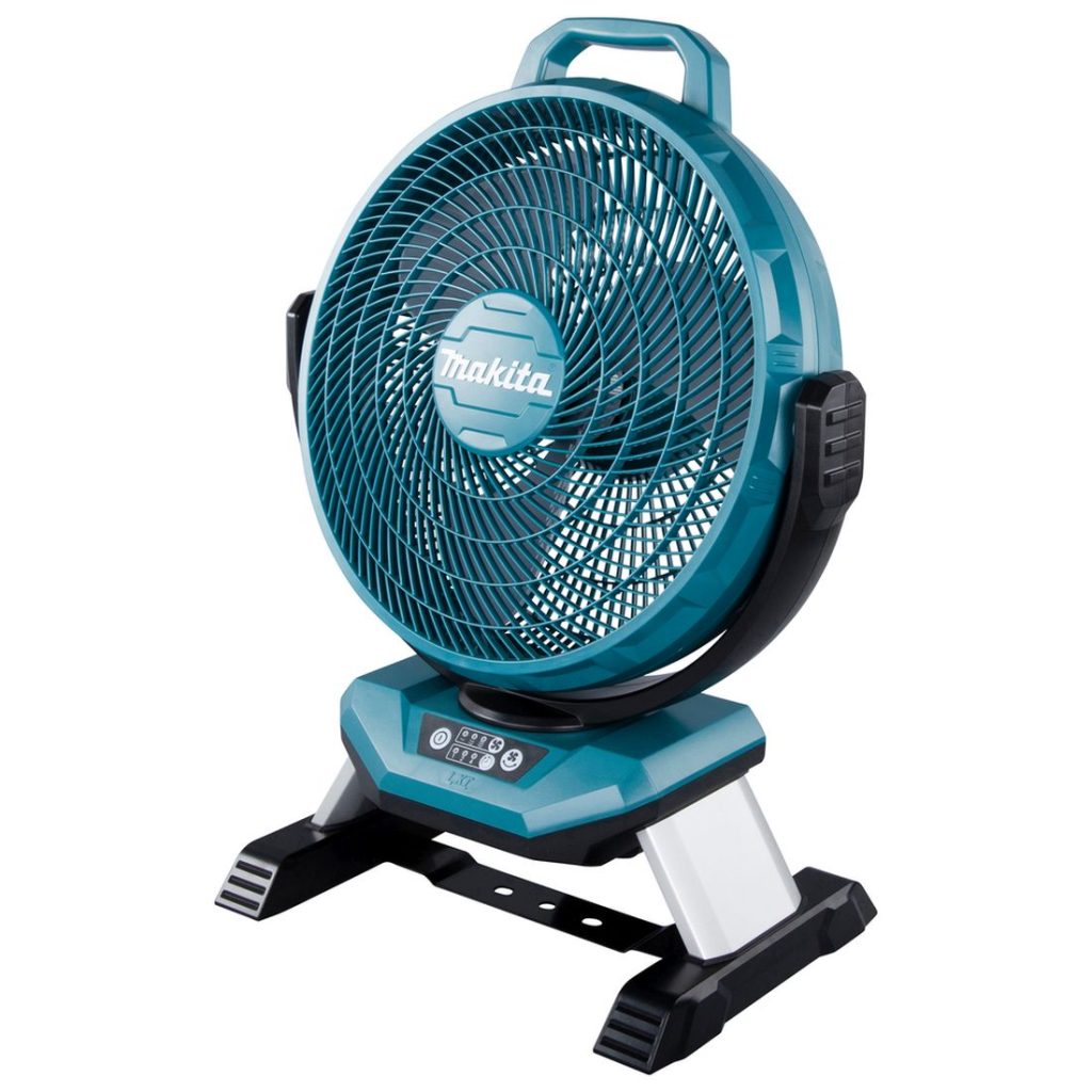 MAKITA Tuuletin LXT. Kuvassa Tuuletin LXT oikealta etuyläviistosta.