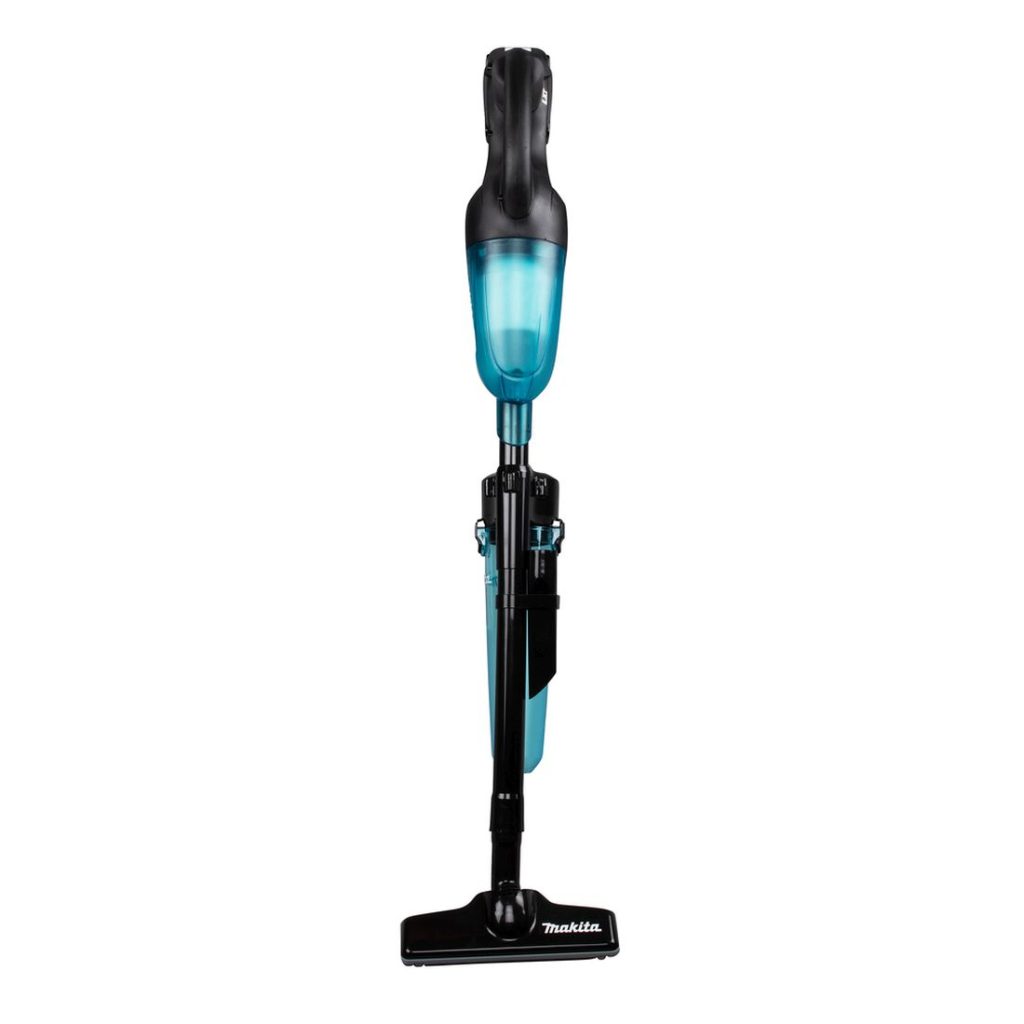 MAKITA Varsi-imuri LXT. Kuvassa Varsi-imuri LXT edestäpäin.