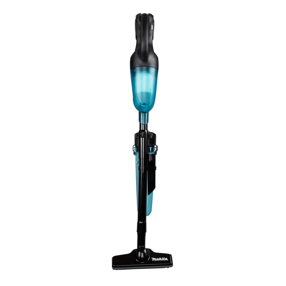 MAKITA Varsi-imuri LXT. Kuvassa Varsi-imuri LXT edestäpäin.