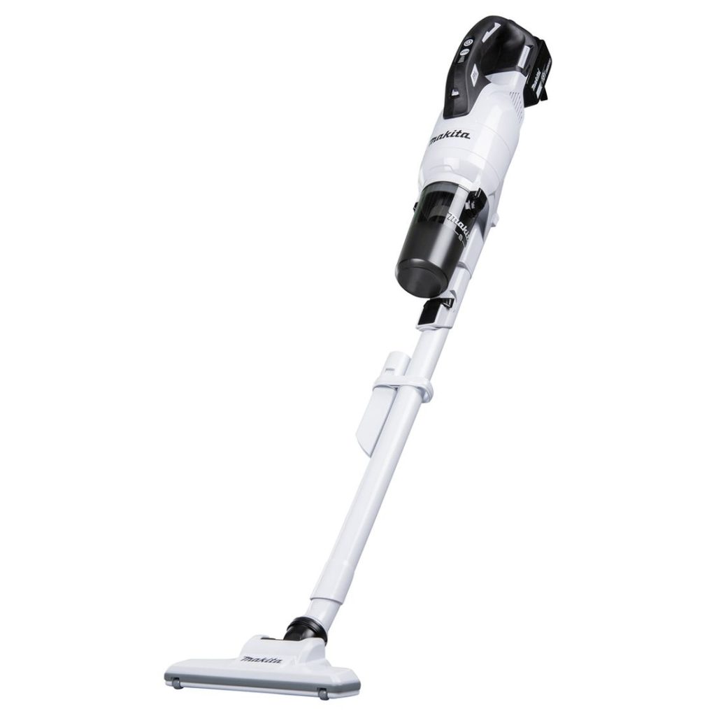 MAKITA Varsi-imuri LXT. Kuvassa Varsi-imuri LXT oikealta etuviistosta.