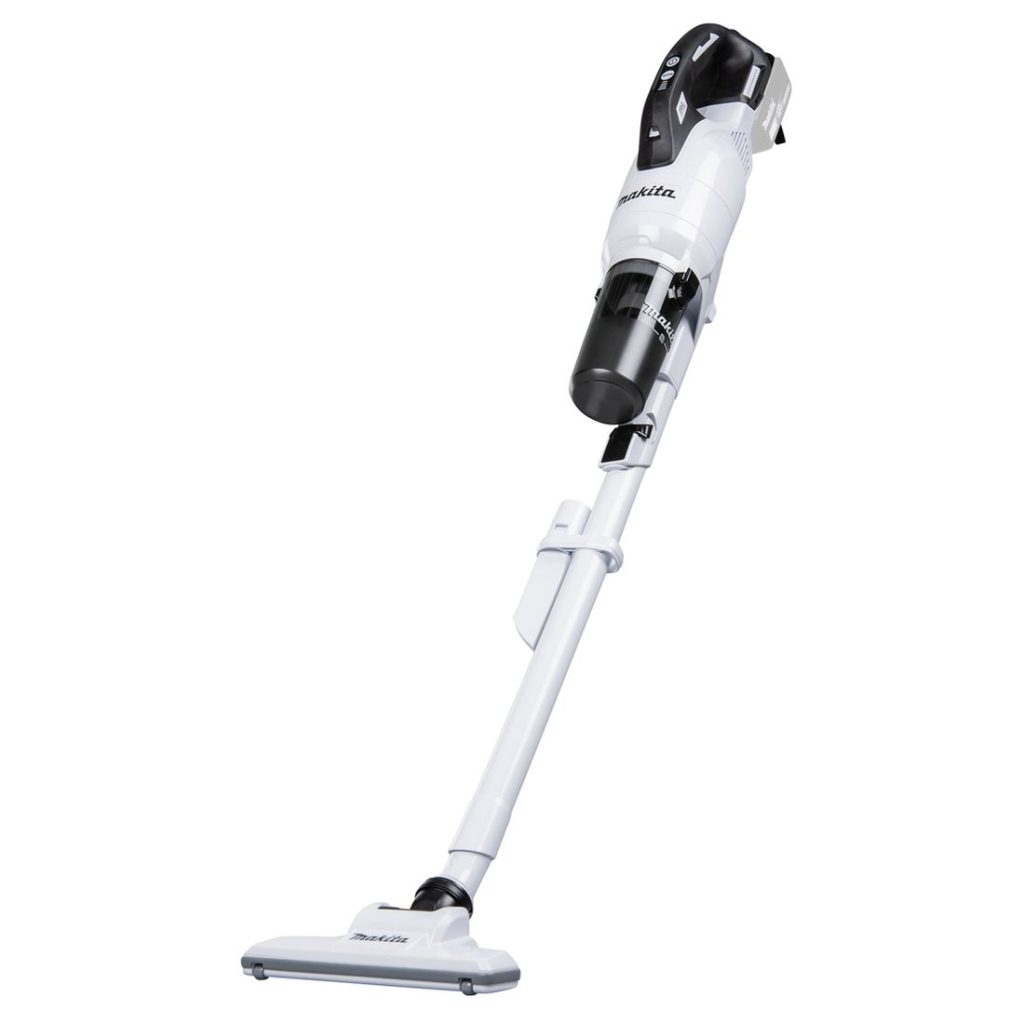 MAKITA Varsi-imuri LXT. Kuvassa Varsi-imuri LXT oikealta etuviistosta.