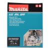 MAKITA Metallipyörösaha LXT. Kuvassa tuotteen myyntipakkaus sivustapäin.