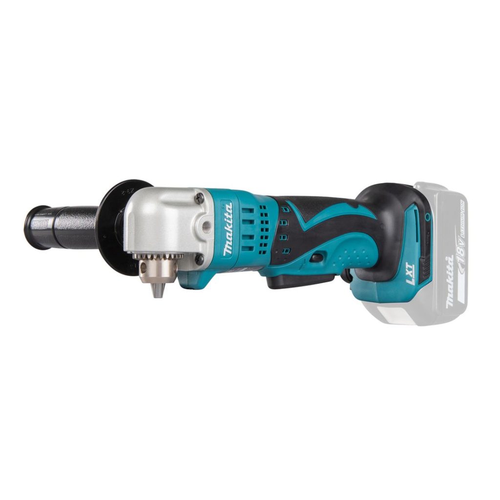 MAKITA Kulmaporakone LXT. Kuvassa Kulmaporakone LXT oikealta etuviistosta.