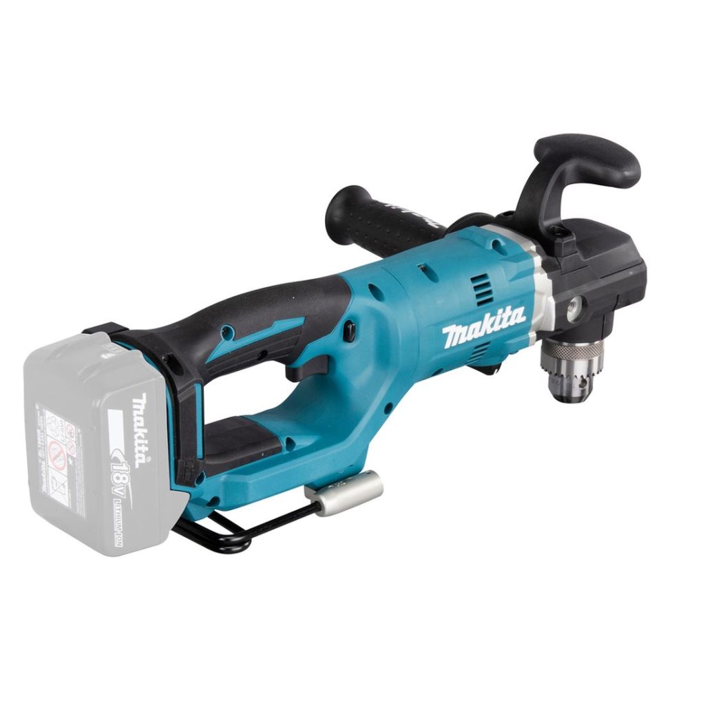 MAKITA Kulmaporakone LXT. Kuvassa Kulmaporakone LXT oikealta takayläviistosta.