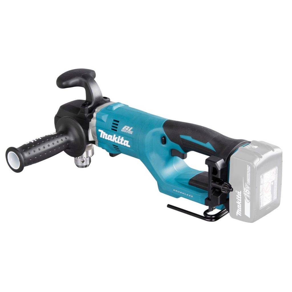 MAKITA Kulmaporakone LXT. Kuvassa Kulmaporakone LXT vasemmalta takayläviistosta.