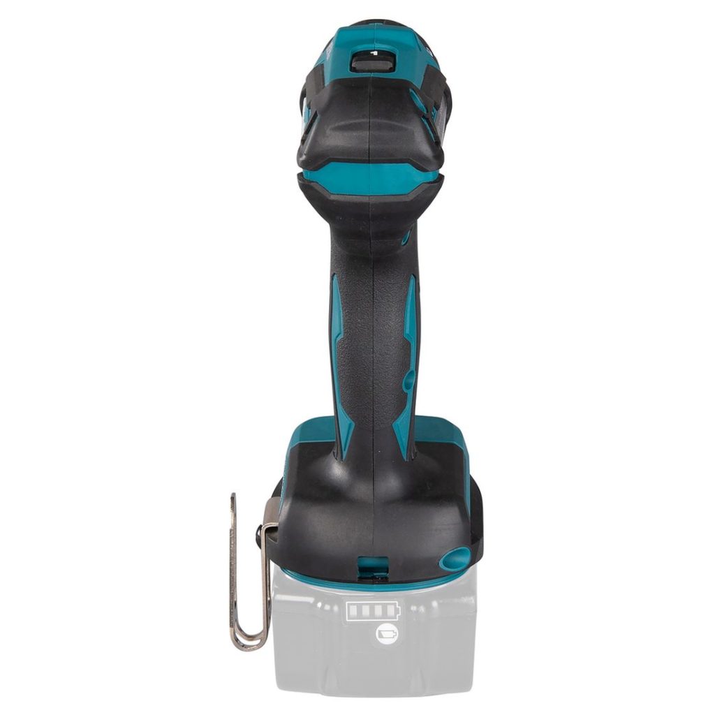 MAKITA Porakone LXT. Kuvassa Porakone LXT takaapäin.