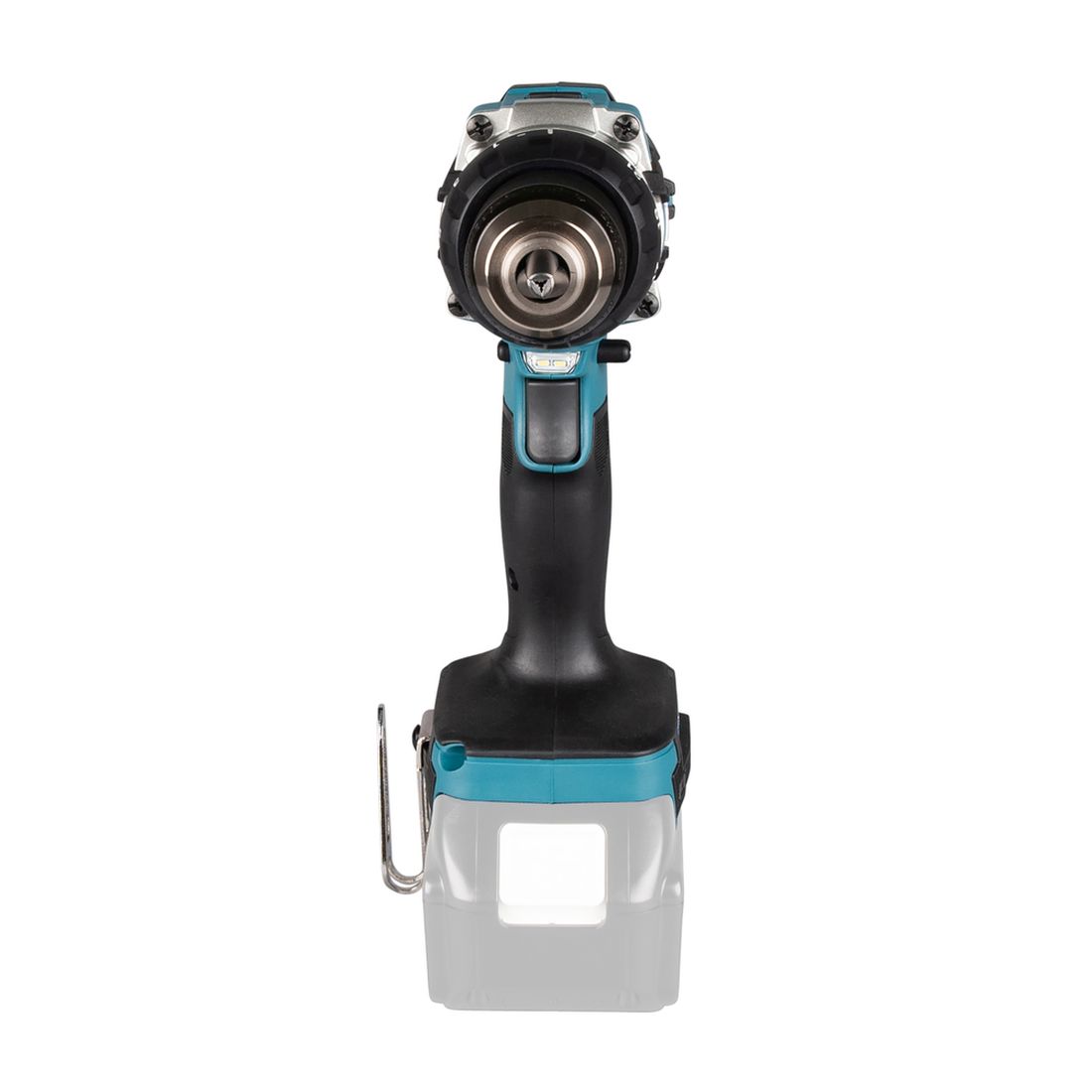 MAKITA Porakone LXT. Kuvassa Porakone LXT edestäpäin.