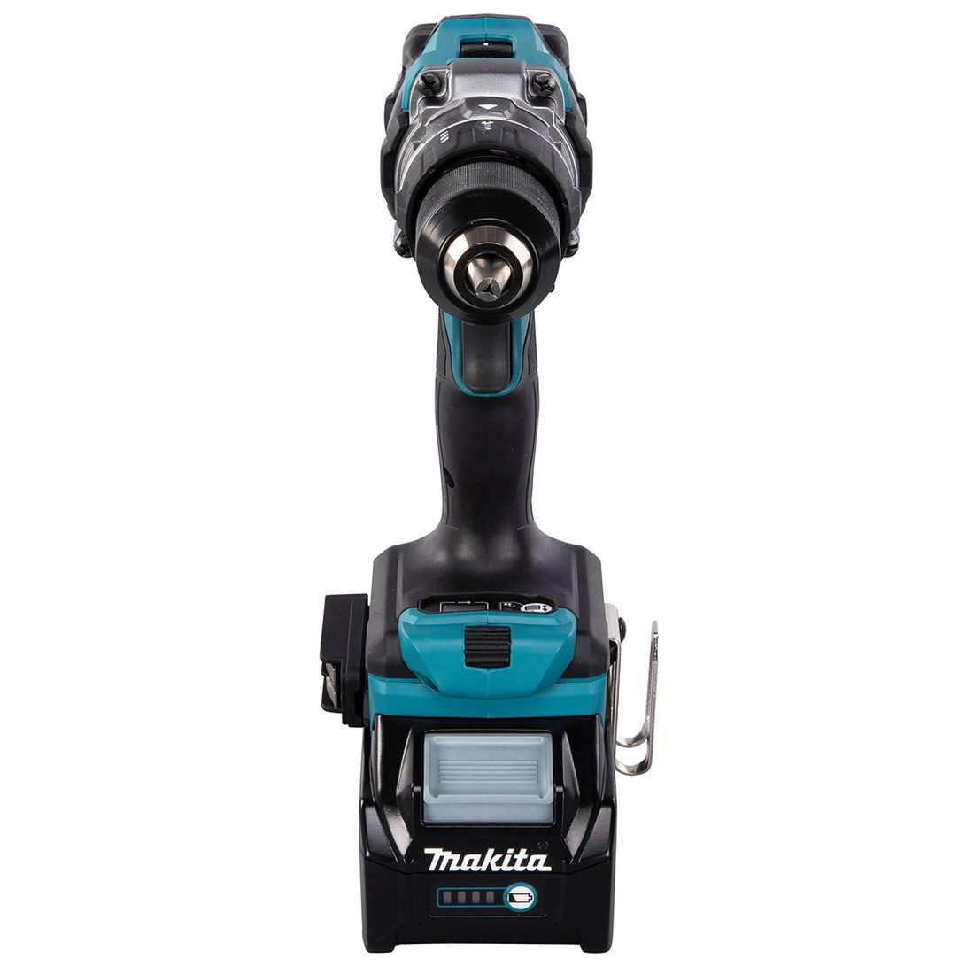 MAKITA Porakone XGT. Kuvassa Porakone XGT edestäpäin.