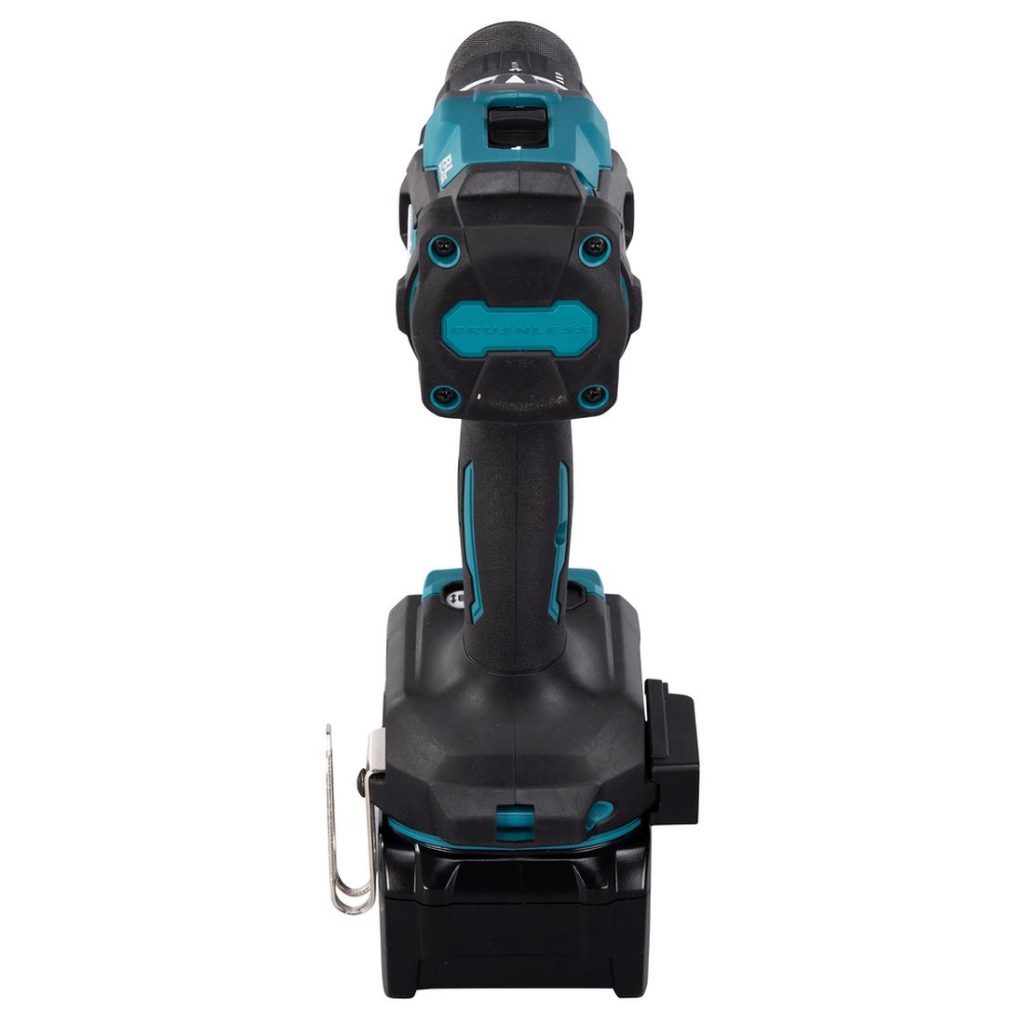 MAKITA Porakone XGT. Kuvassa Porakone XGT takaapäin.