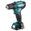 MAKITA Porakone CXT. Kuvassa Porakone CXT oikealta etuviistosta.