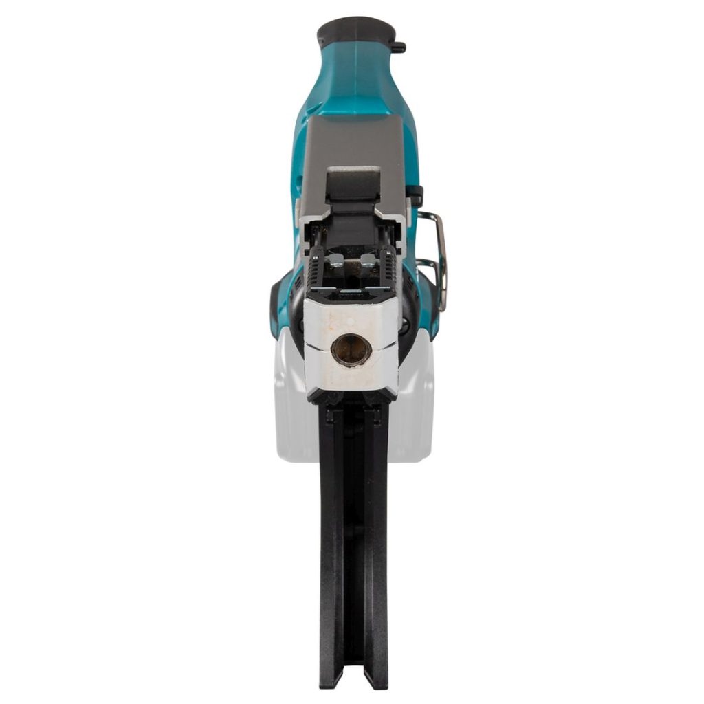 MAKITA Nauharuuvinväännin LXT. Kuvassa Nauharuuvinväännin LXT edestäpäin.