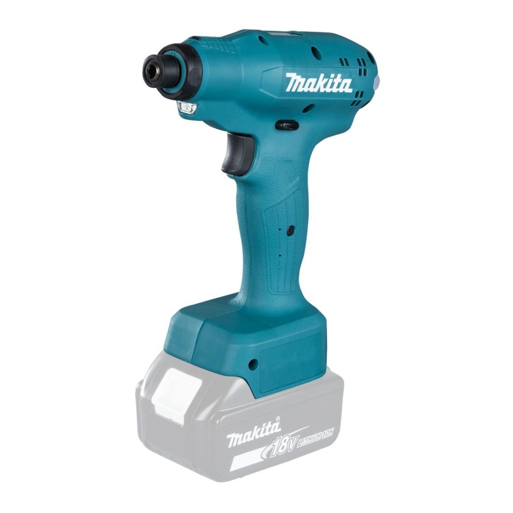 MAKITA Tarkkuusväännin LXT. Kuvassa Tarkkuusväännin LXT oikealta etuyläviistosta.