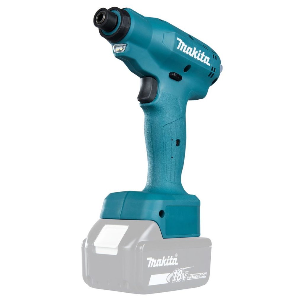 MAKITA Tarkkuusväännin LXT. Kuvassa Tarkkuusväännin LXT oikealta etuviistosta.