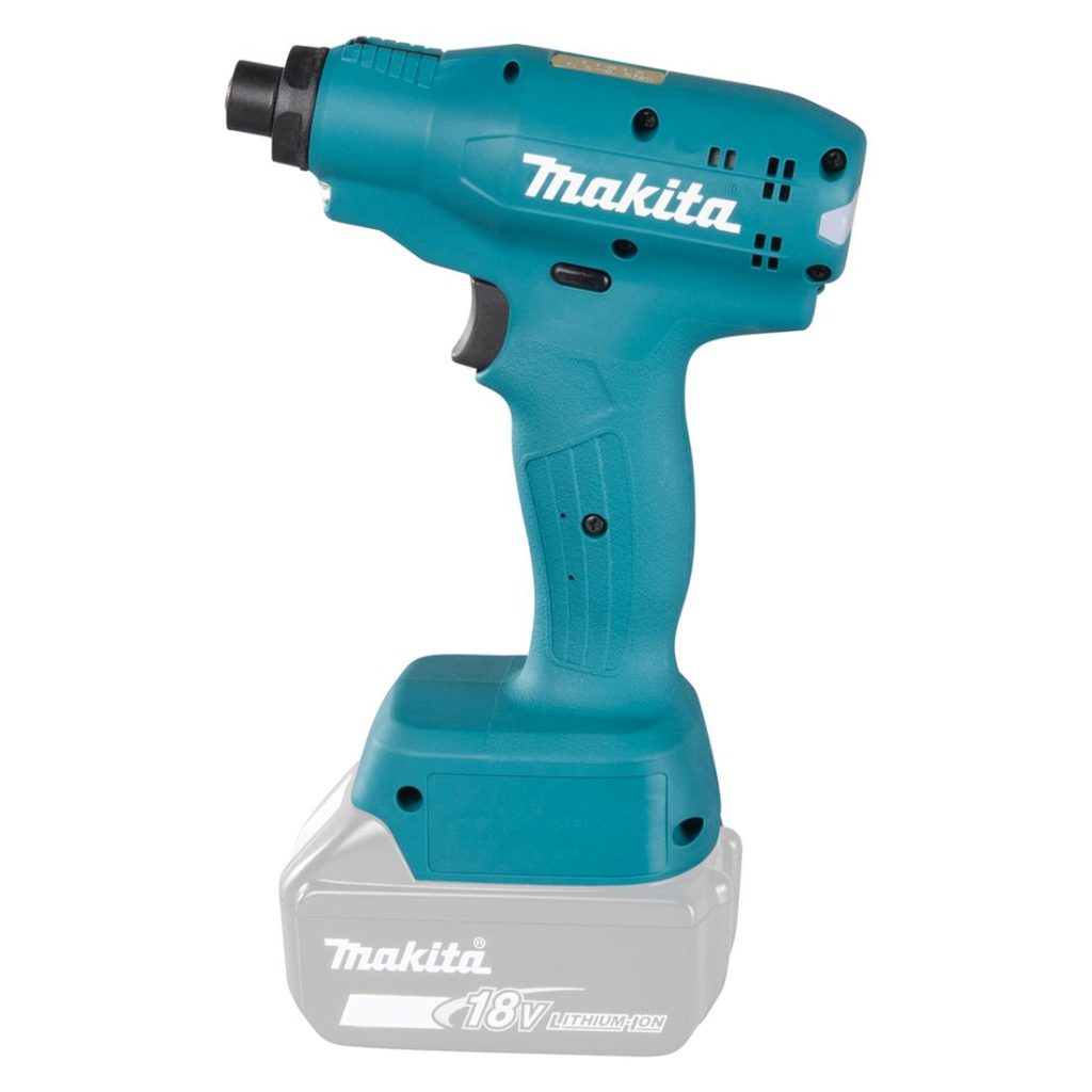 MAKITA Tarkkuusruuvinväännin LXT. Kuvassa Tarkkuusruuvinväännin LXT vasemmalta sivustapäin.