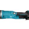 MAKITA Maakairakone XGT. Lähikuvassa Maakairakone XGT:n käyttökytkin.