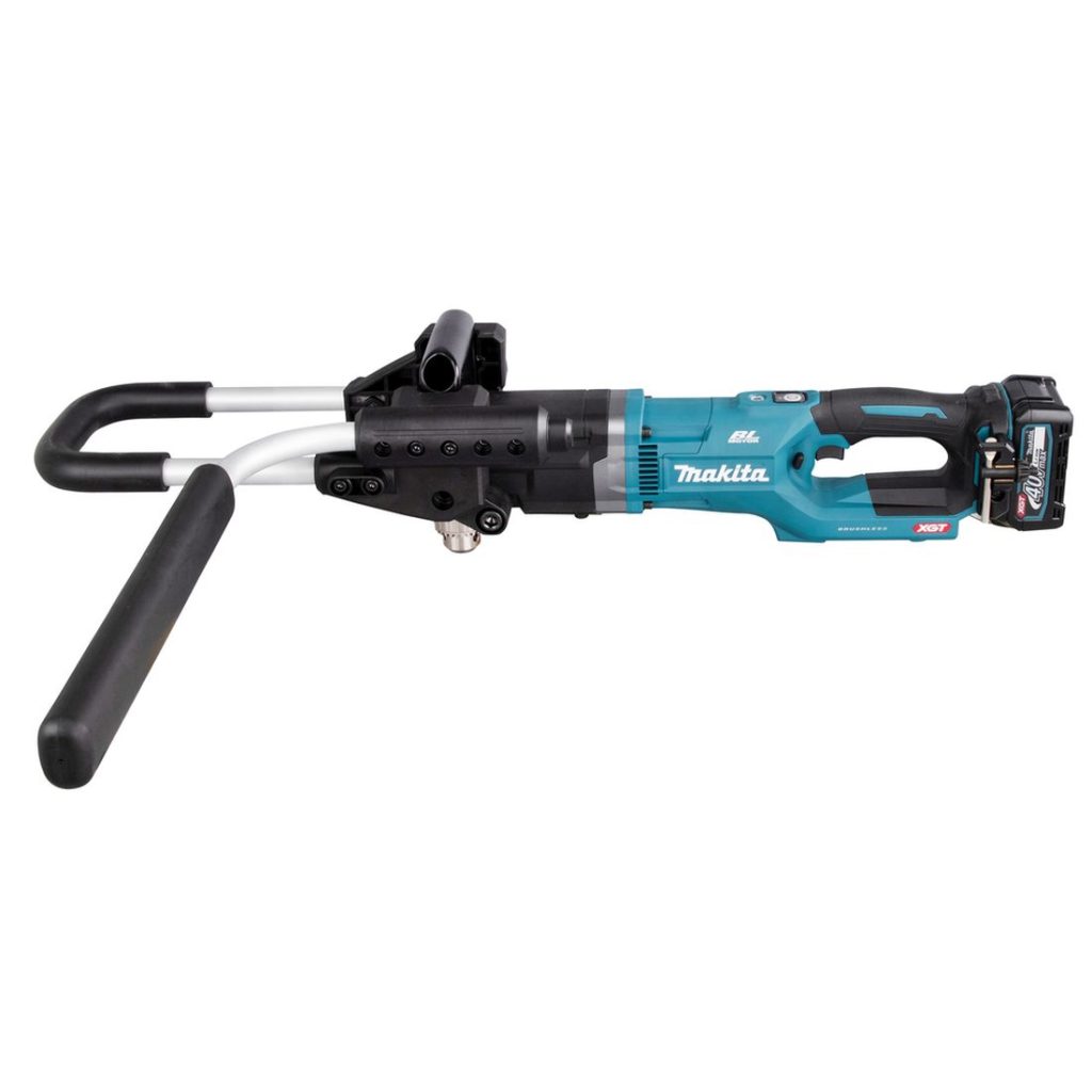 MAKITA Maakairakone XGT. Kuvassa Maakairakone XGT vasemmalta sivustapäin.