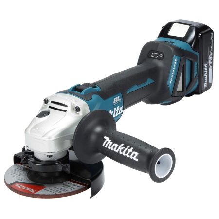 MAKITA Kulmahiomakone LXT. Kuvassa Kulmahiomakone LXT oikealta etuyläviistosta.