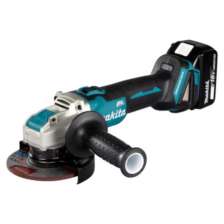 MAKITA Kulmahiomakone LXT. Kuvassa Kulmahiomakone LXT oikealta etuyläviistosta.