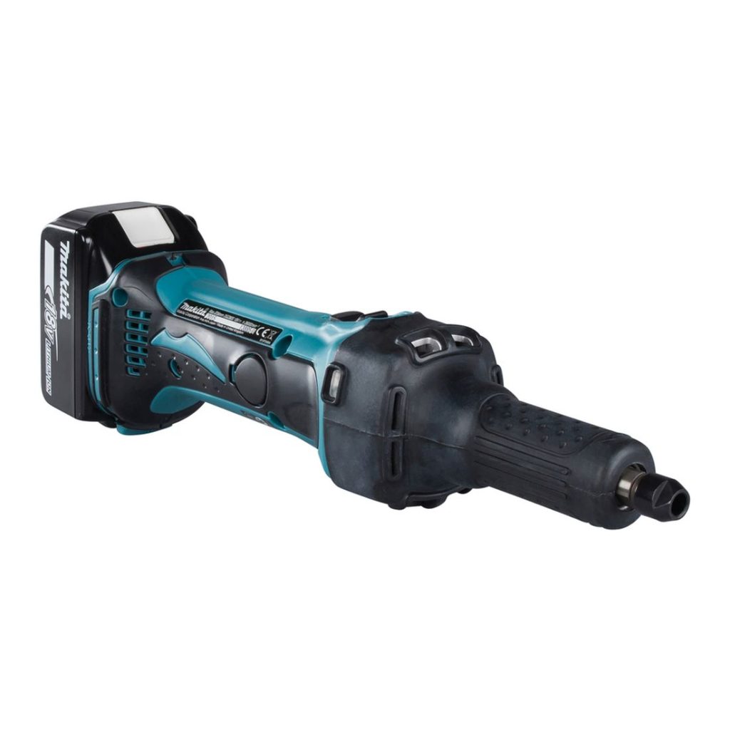 MAKITA Suorahiomakone LXT. Kuvassa Suorahiomakone LXT vasemmalta etuyläviistosta.