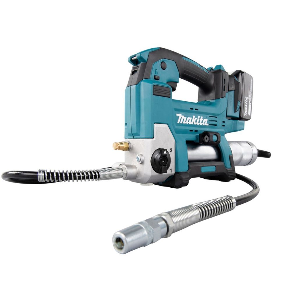 MAKITA Rasvapuristin LXT. Kuvassa Rasvapuristin LXT oikealta etuviistosta.