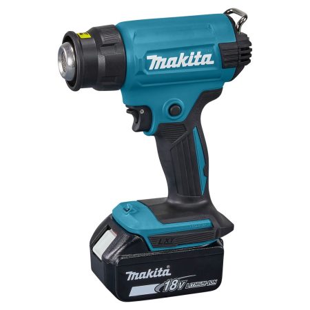 MAKITA Kuumailmapuhallin LXT. Kuvassa Kuumailmapuhallin LXT oikealta etuyläviistosta.