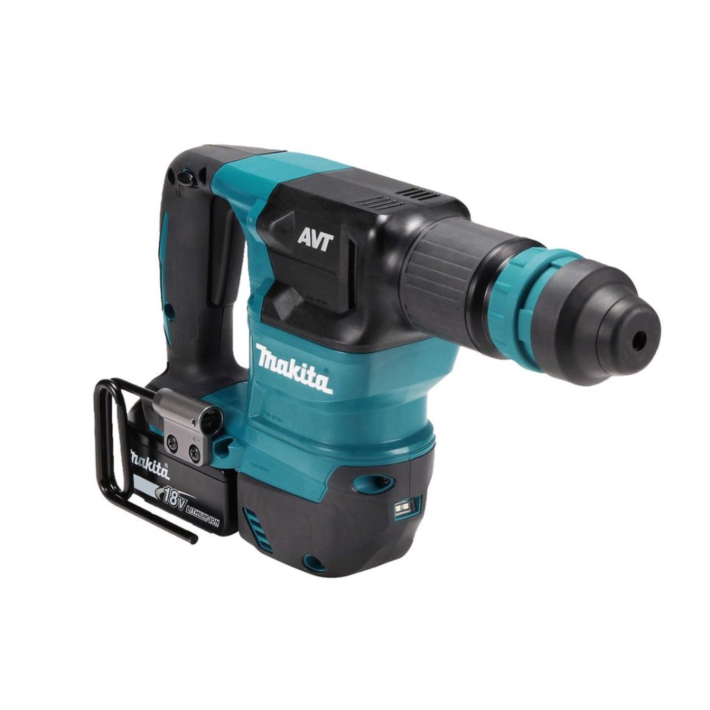 MAKITA Piikkausvasara LXT. Kuvassa Piikkausvasara LXT oikealta etuyläviistosta.