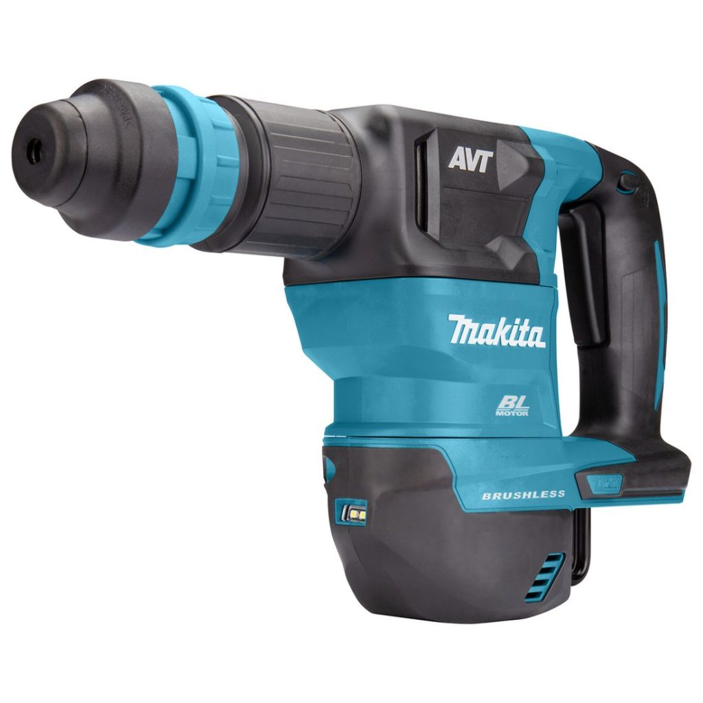 MAKITA Piikkausvasara LXT. Kuvassa Piikkausvasara LXT oikealta etuviistosta.