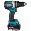MAKITA Iskuporakone LXT. Kuvassa Iskuporakone LXT oikealta sivustapäin.