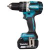MAKITA Iskuporakone LXT. Kuvassa Iskuporakone LXT vasemmalta sivustapäin.