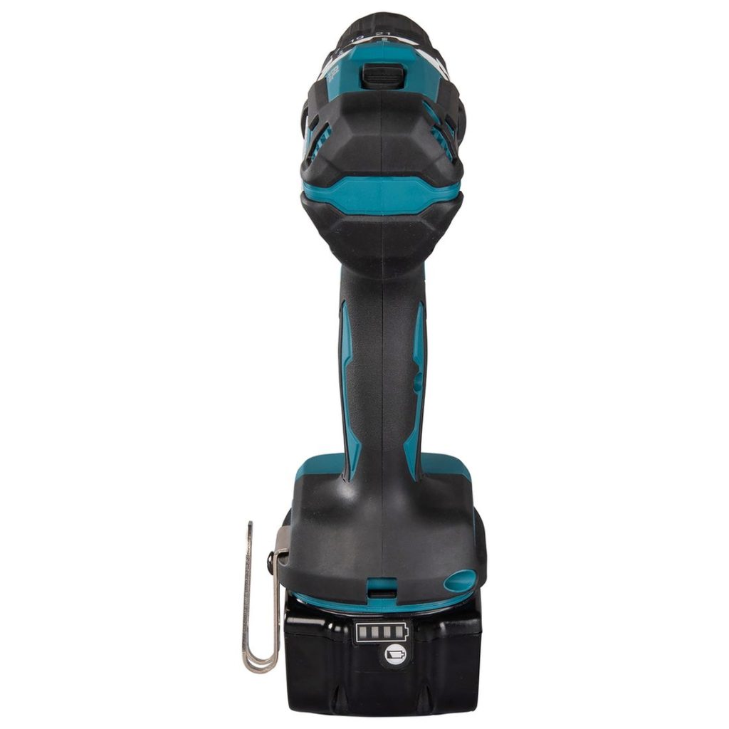 MAKITA Iskuporakone LXT. Kuvassa Iskuporakone LXT takaapäin.