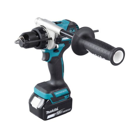 MAKITA Iskuporakone LXT. Kuvassa Iskuporakone LXT oikealta etuyläviistosta.