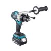 MAKITA Iskuporakone LXT. Kuvassa Iskuporakone LXT vasemmalta etuyläviistosta.